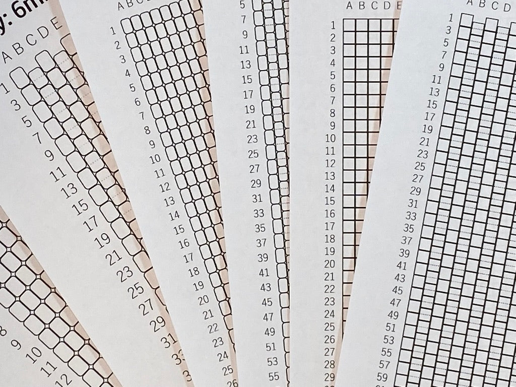 Pony Bead Graph Paper, Mini Pony Bead Graph Paper, Perler Bead Graph Paper