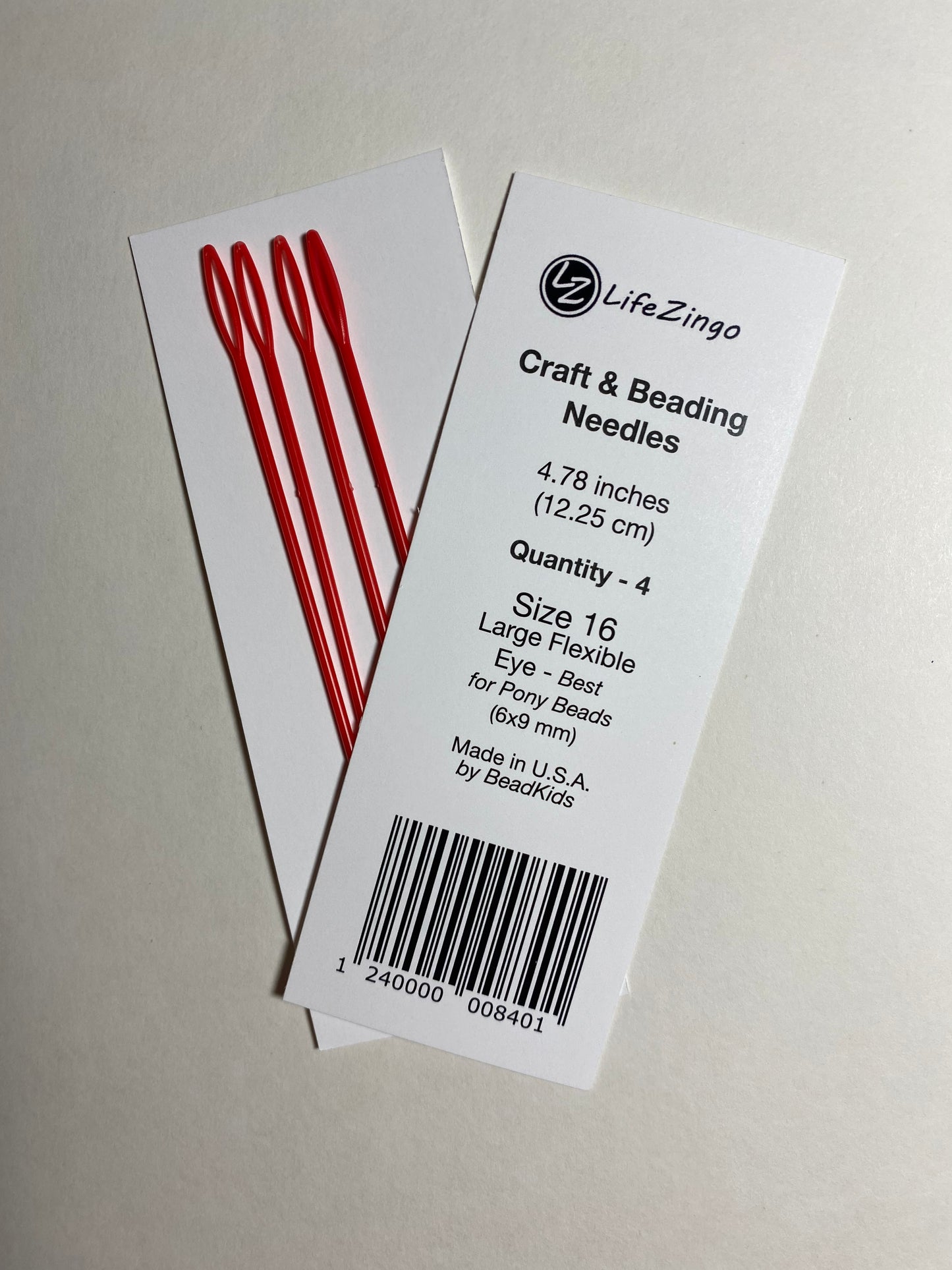 Beading Needles (4 Pack) - Plastic