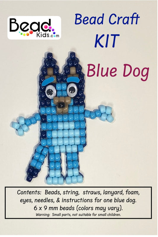 Bead Kit:  Blue Dog